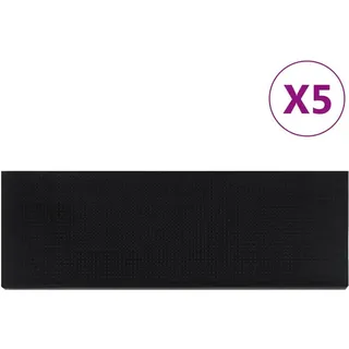 vidaXL Stufenmatte 25 x 75 cm Schwarz