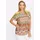 Druckbluse braun/gelb 34