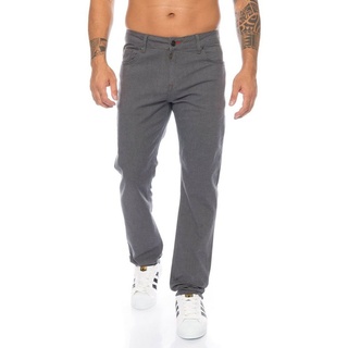 Cipo & Baxx Slim-fit-Jeans Herren Stoffhose Jeans im zeitlosen Design Leichter Tragekmofort grau 32