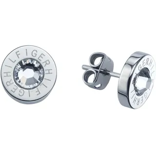 Tommy Hilfiger Ohrstecker 2700259 Edelstahl silber Kristallstein 9mm