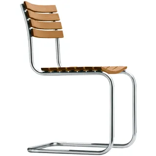 THONET S 40 Gartenstuhl Stahlrohr-Freischwinger | Gestell verchromt