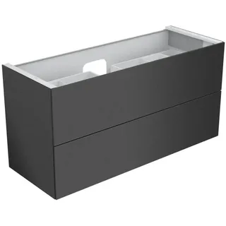 Keuco Waschtischunterschrank 2 Auszüge 140 x 70 x 53,5 cm Anthrazit