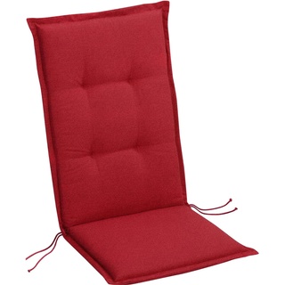 Best-Freizeitmöbel, Sitzkissen, Sitzkissen Hochlehner Outdoor 120 x 50 cm, Rot (120 x 120 cm)