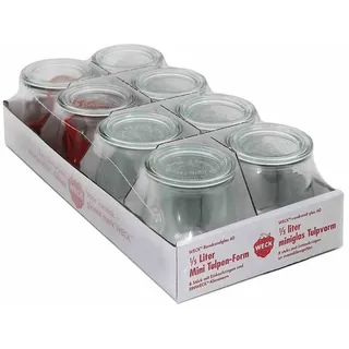 Weck Tulpenform-Glas 220 ml 8 St.