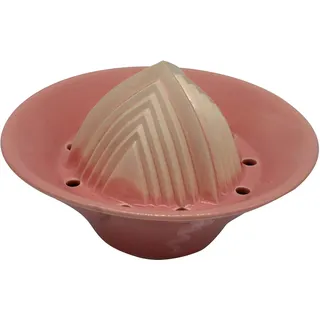 ANCKERAMIC® Zitronenpresse Keramik, handgemachte Saftpresse manuell, Entsafter für Zitronen, Limetten & Orangen (Rosa)