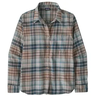 Patagonia Langarmhemd kariert Blau M