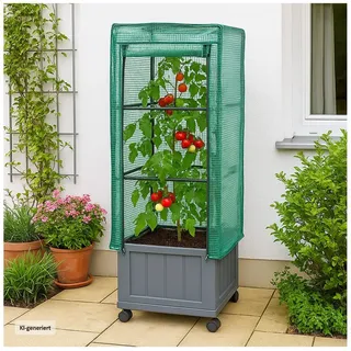 Hti-Living Nessa 30 x 30 x 106 cm Grau/Grün