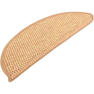 homiuse Treppenmatten Selbstklebend Sisal-Optik 15 STK. 56x20 cm Orange Treppenstufen Matten Modern Stufenteppich Stufenmatten Innen Treppenstufen Antirutsch Treppenstufen Schutz Komfortabel & Warm