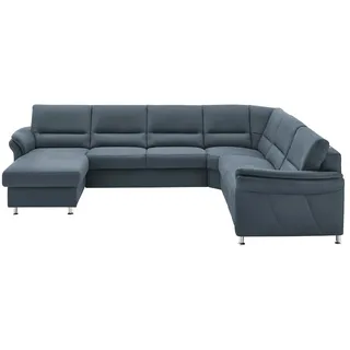 meinSofa Wohnlandschaft mit Boxspringpolsterung  Donald , blau , Maße (cm): B: 330 H: 89 T: 173.0