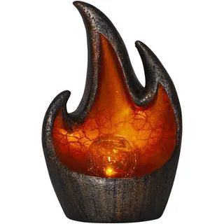 Star Trading Solarleuchte Glas Metall onesize Dämmerungssensor gold, orange, bronze