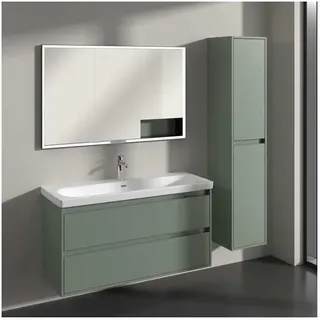 Villeroy & Boch Skyla C80101AF Hochschrank 35,0 x 170,0 x 34,9 cm Soft Green Glas/Holz