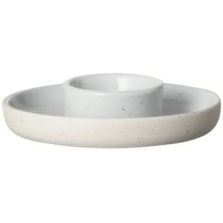 blomus Eierbecher -SABLO- Set aus 2 Eierbechern: Stilvoll & Elegant, (Set, 2 Eierbecher), Designer, Spülmaschinengeeignet, Hochwertig, Unikat, Pflegeleicht weiß