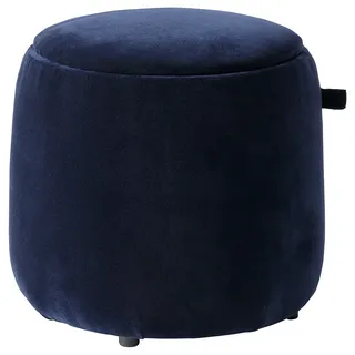 IKEA JÄRRESTAD Pouf mit Stauraum/Djuparp dunkelblau mit Stauraum/Djuparp dunkelblau