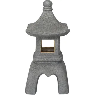 Solarleuchte Kunststoff Grau, Pagode Sta Tue, Ip44, Schalter, Inkl. 1 X Aaa Ni-mh