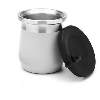 balibetov Mate Becher – 270 ml Yerba Mate Tasse aus Edelstahl mit doppelwandiger Isolierung, rutschfester Basis & auslaufsicherem Silikondeckel – Argentinischer Mate (GRAU)