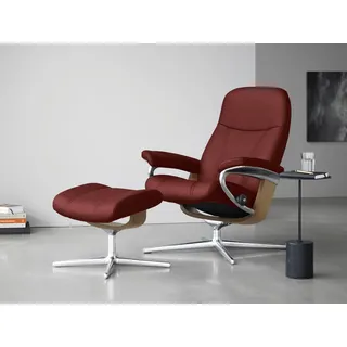 Stressless Relaxsessel Consul Leder 82 x 102 x 72 cm Rot