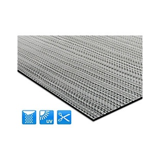 Outdoor-Teppich Casa Pura Bologna Grau Vinyl, Polyester 600 x 1000 mm