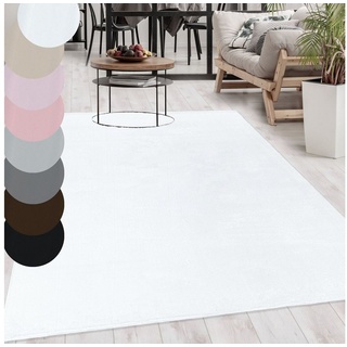 Hochflor-Teppich, Homtex, 160 x 220 cm, Waschbarer Teppich Weich Flauschig Hochflor Waschbar Einfarbig 160 x 220 cm