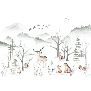 KOMAR Vliesfototapete Cozy Woods 400 x 280 cm