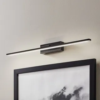 Wandlampe Miroir MCJ, schwarz, für Badezimmer, Aluminium, Modern, Wandleuchte, Wandlampe Bad - 8 cm - 60 cm - 5 cm