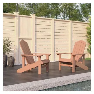 vidaXL Adirondack-Gartenstühle Gartenstuhl 83 x 92 x 92 cm braun 2 St.