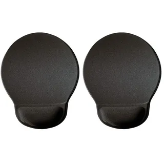 Durable Mauspad mit Handgelenkauflage (Ergotop mit Gel, 230 x 260 x 26 mm) 1 Stück, anthrazit, 574858 (Packung mit 2)