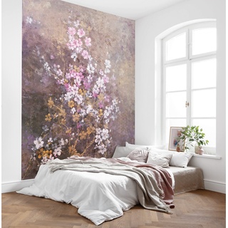 Komar Vlies Fototapete - Hanami - Größe 200 x 250 cm, Bahnbreit 50 cm - Tapete, Blumen, Schafzimmer, Wohnzimmer