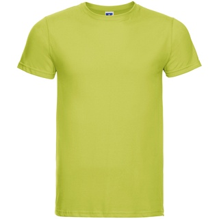 Russell Mens Slim T Herren T-Shirt lang geschnitten S - XXL NEU, lime, S