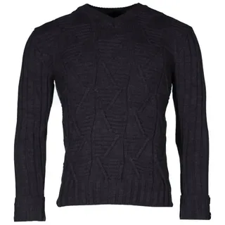 Banco 2-in-1-Pullover Herren Pullover mit Stehkragen abnehmbar Winter Pulli grau S