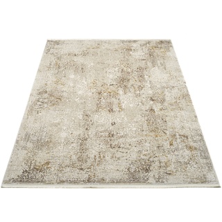 Teppich OCI DIE TEPPICHMARKE "BESTSELLER CAVA" Teppiche Gr. B/L: 67 cm x 130 cm, 8 mm, 1 St., beige (beige, goldfarben) Orientalische Muster