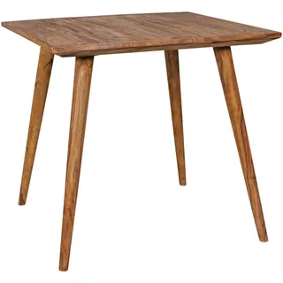 KADIMA DESIGN Retro Landhausstil Esstisch 80 x 76 x 80 cm braun