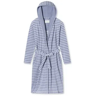 SCHIESSER Bademantel Feather Terry Blau S