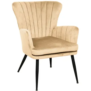 Svita Sessel SANSA Cord 64 x 85 x 66 cm Beige