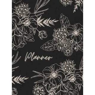 Bullet Journal Planner: Premade Bullet Journal - Planner Daily Weekly Monthly - 2025 - Schwarz - 6 x 8 inches