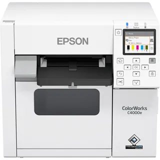 Epson ColorWorks C4000, Mattschwarze Tinte, Cutter, ZPLII, USB, Ethernet,