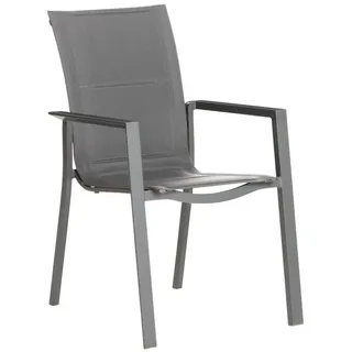 Dehner Palermo Stapelstuhl 56,5 x 67 x 91,5 cm grau