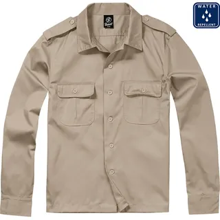 Brandit Textil Us Langarmhemd Beige M