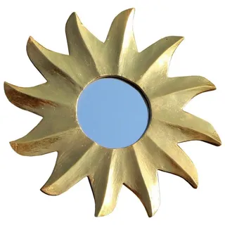 Wogeka - Spiegel Sonne - Holz Gold Dekoration Handarbeit Bali Spiegel02