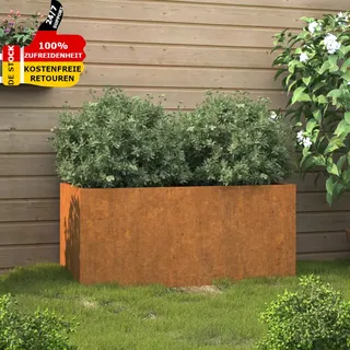 Pflanzkübel Blumenkübel Übertopf Pflanztopf Blumentopf 62X40X39 Cm Cortenstahl