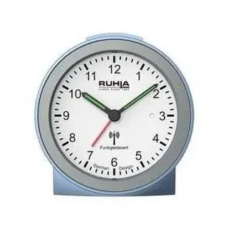 UMR Ruhla Funkwecker no tick analog hellblau 256-4 blau