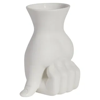 Jonathan Adler Marcel Vase weiß H 15 cm - Weiß