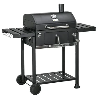 Outsunny Holzkohlegrill schwarz