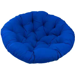 Baoblaze 40 cm Gartenstuhl Kissen, Gepolstertes Sitzkissen, Polster für Gartenmöbel, Sitzkissen Outdoor/Indoor Rund, Stuhlkissen für Schlafzimmer, Familienzimmer, Kissen für Hängesessel, tiefes Blau