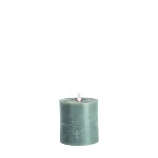 Sompex 35195 Flame Echtwachs LED Kerze, Flach - Fernbedienbar und integrierter Timer, grau, 10 x 10.5 cm