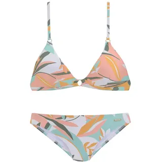 SUNSEEKER Triangel-Bikini Damen weiß-gelb Gr.34 Cup A/B
