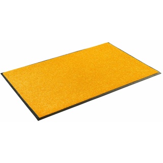 Läufer WASH+DRY BY KLEEN-TEX "Trend Uni" Teppiche Gr. B/L: 75 cm x 190 cm, 7 mm, 1 St., goldfarben Küchenläufer Kurzflor-Läufer Schmutzfangläufer Teppichläufer Teppiche Schmutzfangläufer, rutschhemmend, In- und Outdoor geeignet, waschbar