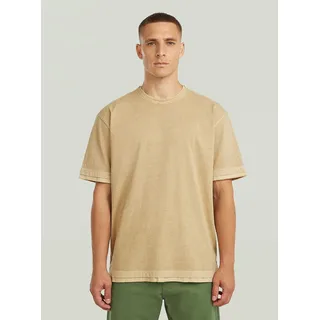 G-Star Washed Distressed Relaxed T-Shirt beige M