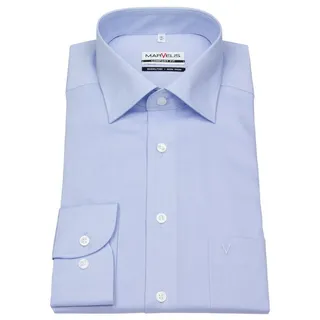 MARVELIS Businesshemd Comfort Fit bügelfrei Kentkragen blau 49
