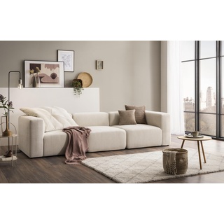 DOMO.Collection Modulsofa Adrian, 3 Sitzer aus drei Modulen, 3 Couch, Sofa, Modul, 301 cm in creme