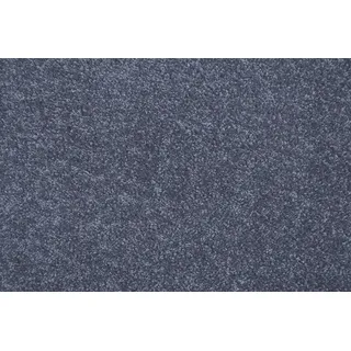 ANDIAMO Teppichboden "Velours Portland" Teppiche Uni Farben, Breite 400 cm, strapazierfähig, pflegeleicht Gr. B/L: 400 cm x 450 cm, 11 mm, 1 St., blau Teppichboden